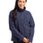 Cutter & Buck Women's Hunts Point Recycled Fleece Hybrid Snap Placket Pullover-1