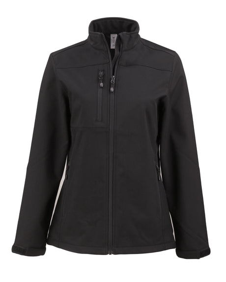 Clique Women's Tempest Recycled Waterproof Stretch Softshell Full Zip Jacket-1