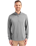 Cutter & Buck Men's Virtue Recycled Featherlight Pique Quarter Zip Pullover-1
