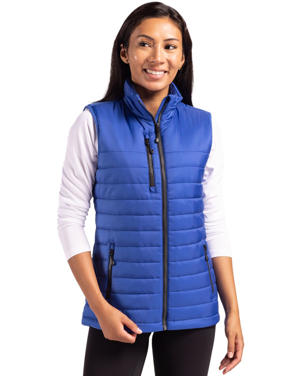 Clique Women's Valhalla Recycled Insulated Puffer Full Zip Vest-5