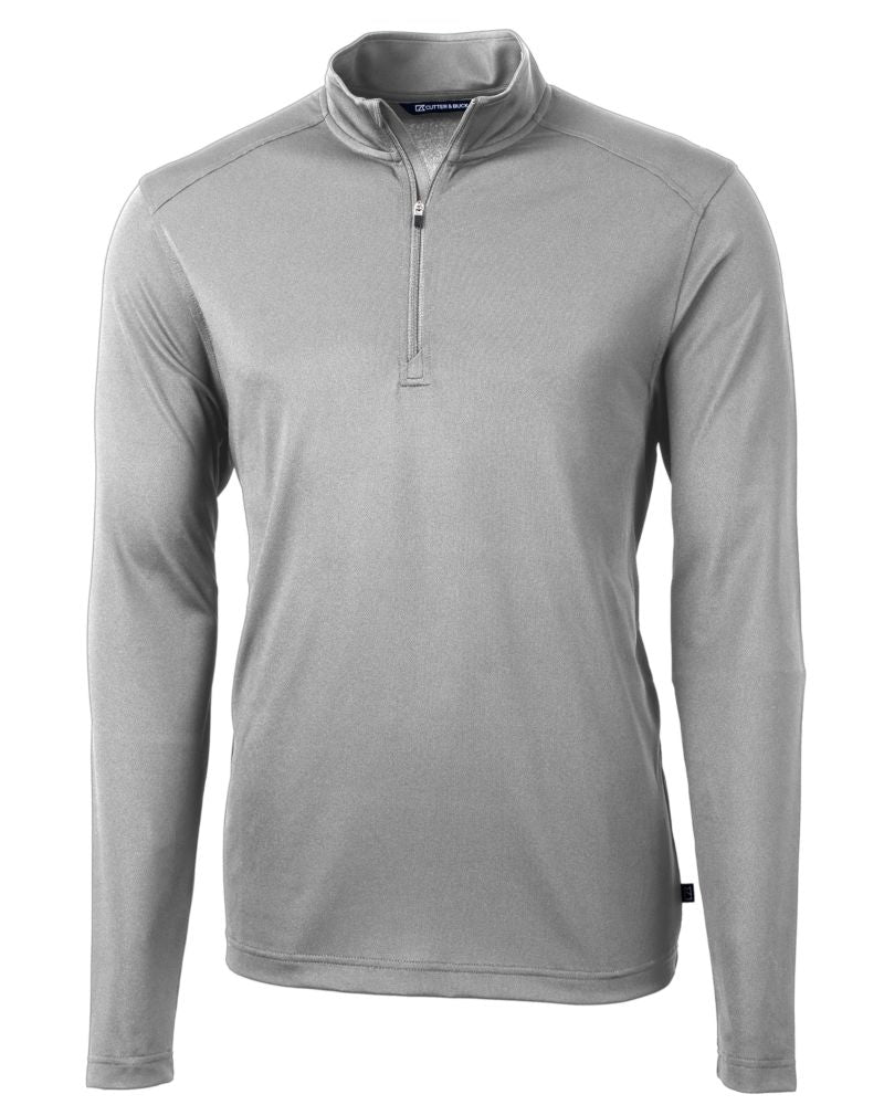 Cutter & Buck Men's Virtue Recycled Featherlight Pique Quarter Zip Pullover-7