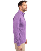 Cutter & Buck Men's Adapt Recycled Soft Knit Stretch Heathered Quarter Zip Pullover-3