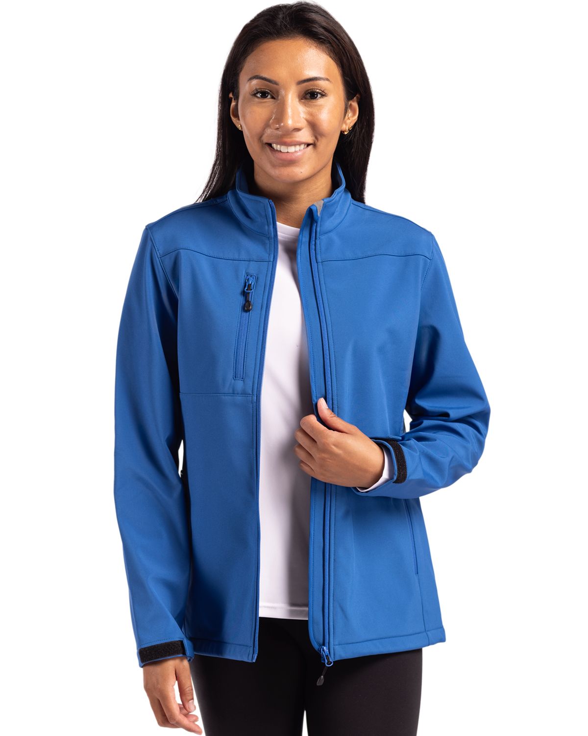 Clique Women's Tempest Recycled Waterproof Stretch Softshell Full Zip Jacket-5