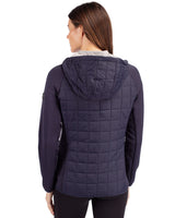 Cutter & Buck Women's Rainier Recycled Insulated Hybrid Puffer Full Zip Jacket-2