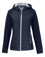 Cutter & Buck Women's Rainier Recycled Insulated Hybrid Puffer Full Zip Jacket-5