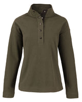 Cutter & Buck Women's Hunts Point Recycled Fleece Hybrid Snap Placket Pullover-2