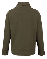 Cutter & Buck Women's Hunts Point Recycled Fleece Hybrid Snap Placket Pullover-3