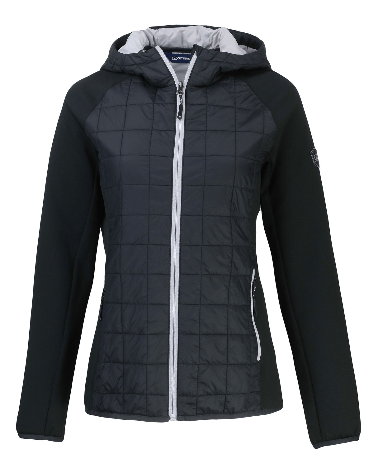 Cutter & Buck Women's Rainier Recycled Insulated Hybrid Puffer Full Zip Jacket-9