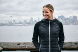 Cutter & Buck Women's Rainier Recycled Insulated Hybrid Puffer Full Zip Jacket-15