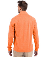 Cutter & Buck Men's Adapt Recycled Soft Knit Stretch Heathered Quarter Zip Pullover-2