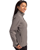 Clique Women's Tempest Recycled Waterproof Stretch Softshell Full Zip Jacket-3