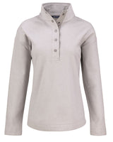 Cutter & Buck Women's Hunts Point Recycled Fleece Hybrid Snap Placket Pullover-2