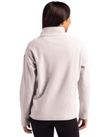 Cutter & Buck Women's Hunts Point Recycled Fleece Hybrid Snap Placket Pullover-9