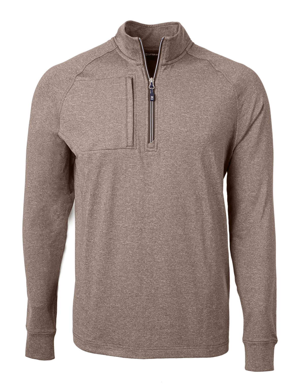 Cutter & Buck Men's Adapt Recycled Soft Knit Stretch Heathered Quarter Zip Pullover-3
