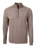 Cutter & Buck Men's Adapt Recycled Soft Knit Stretch Heathered Quarter Zip Pullover-4