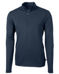 Cutter & Buck Men's Virtue Recycled Featherlight Pique Quarter Zip Pullover-1