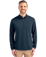 Cutter & Buck Men's Virtue Recycled Featherlight Pique Quarter Zip Pullover-4