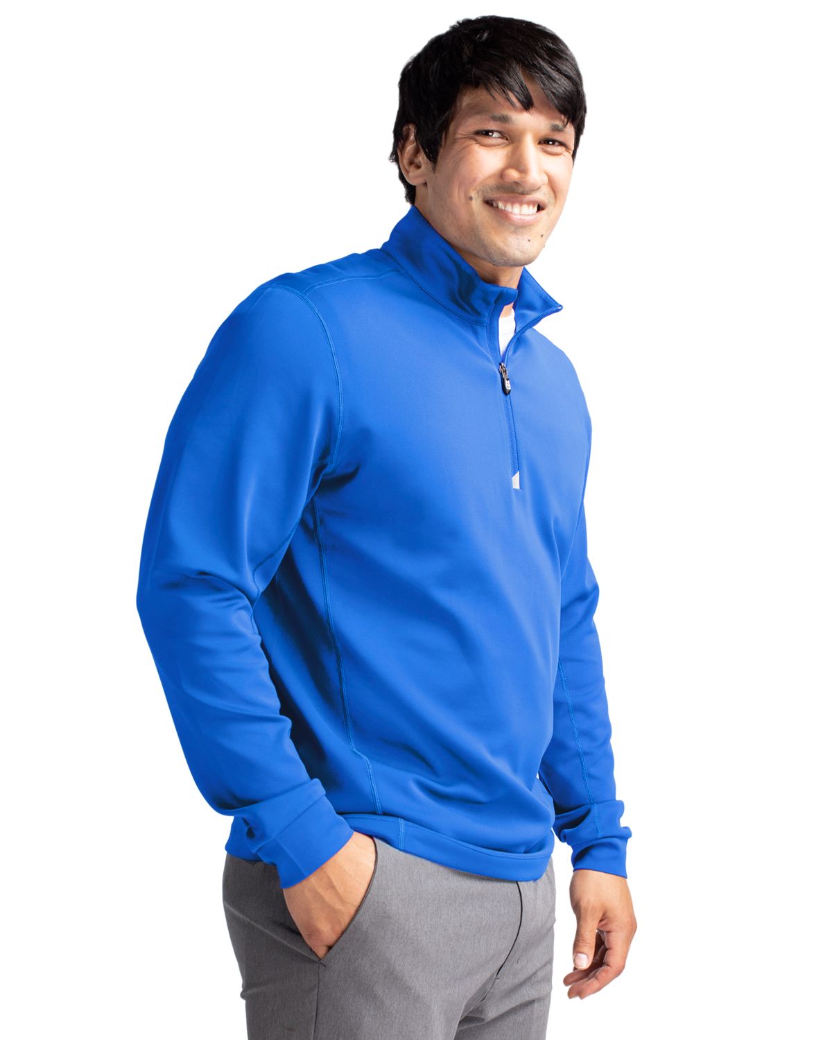 Cutter & Buck Men's Traverse Quarter Zip Pullover-6