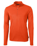 Cutter & Buck Men's Virtue Recycled Featherlight Pique Quarter Zip Pullover-1