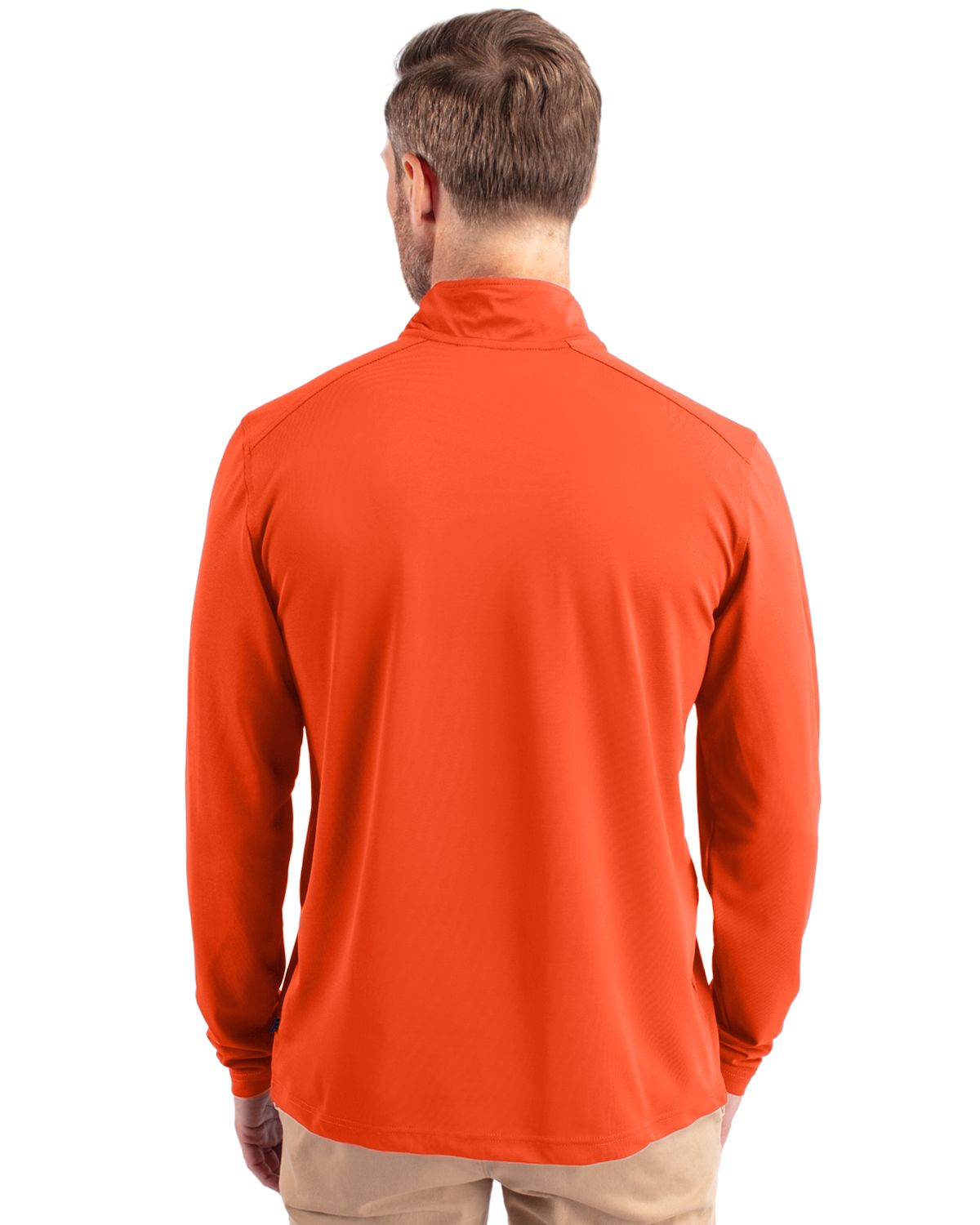 Cutter & Buck Men's Virtue Recycled Featherlight Pique Quarter Zip Pullover-5
