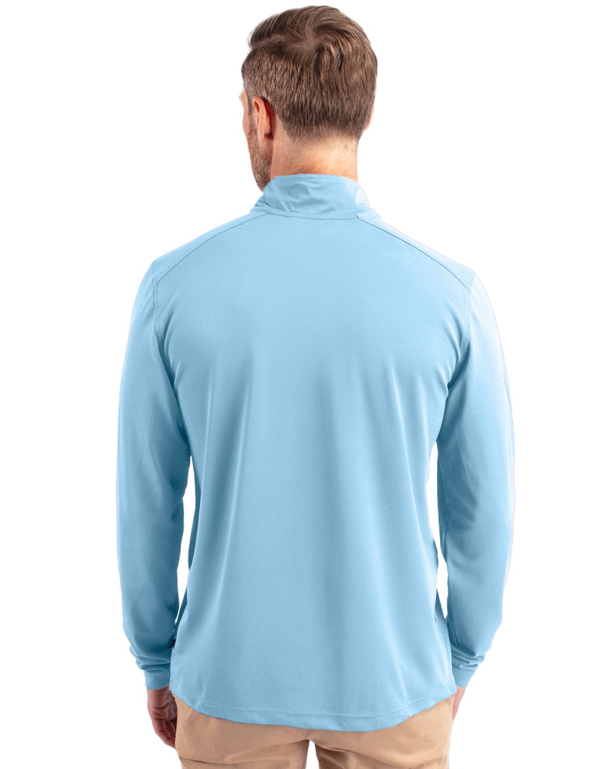 Cutter & Buck Men's Virtue Recycled Featherlight Pique Quarter Zip Pullover-2