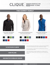 Clique Women's Summit Performance Fleece Full Zip Jacket-3