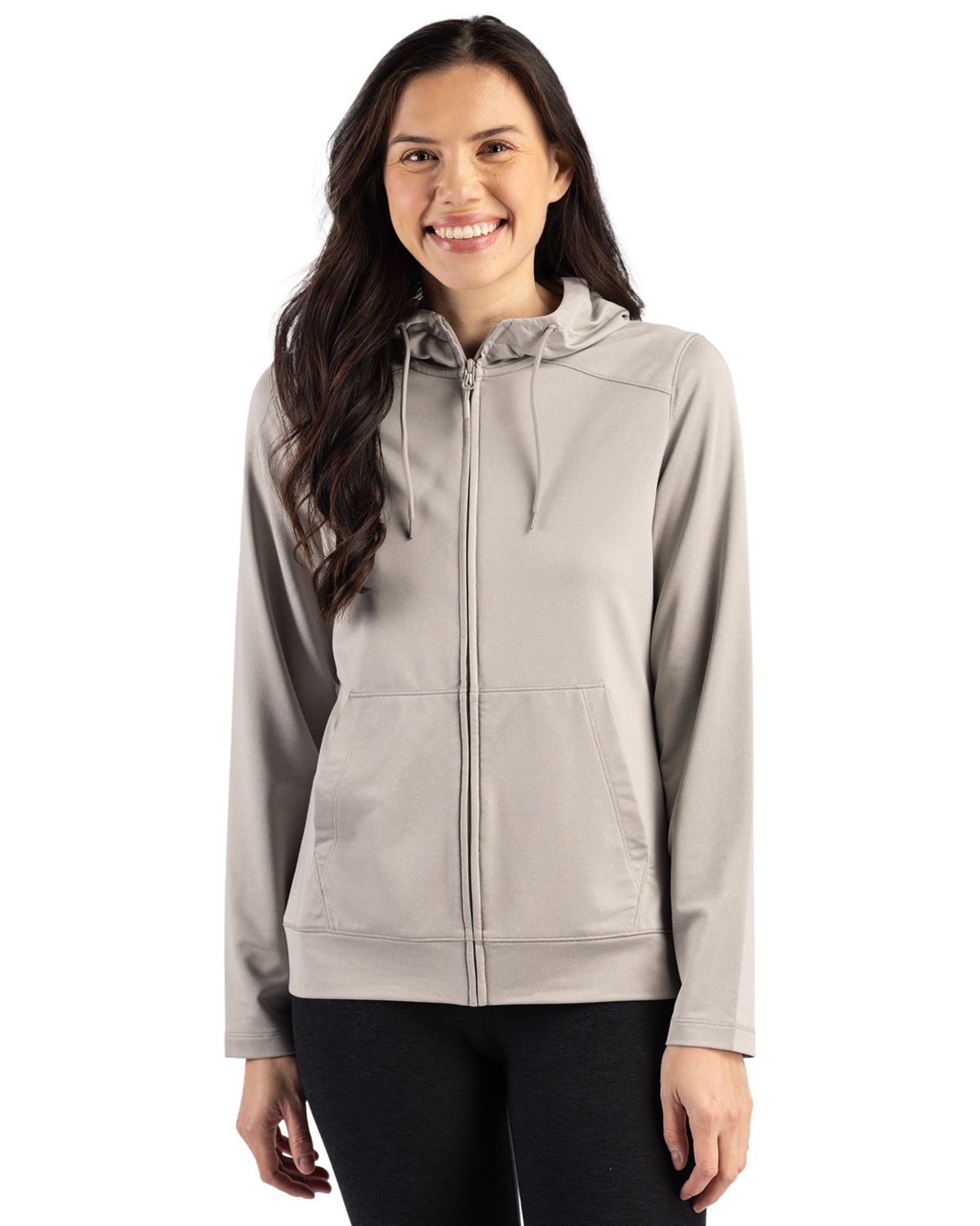 Clique Women's Dash Recycled Full Zip Hooded Sweatshirt-1