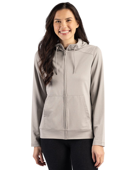 Clique Women's Dash Recycled Full Zip Hooded Sweatshirt-1