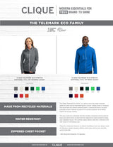 Clique Women's Telemark Recycled Stretch Softshell Full Zip Jacket-4