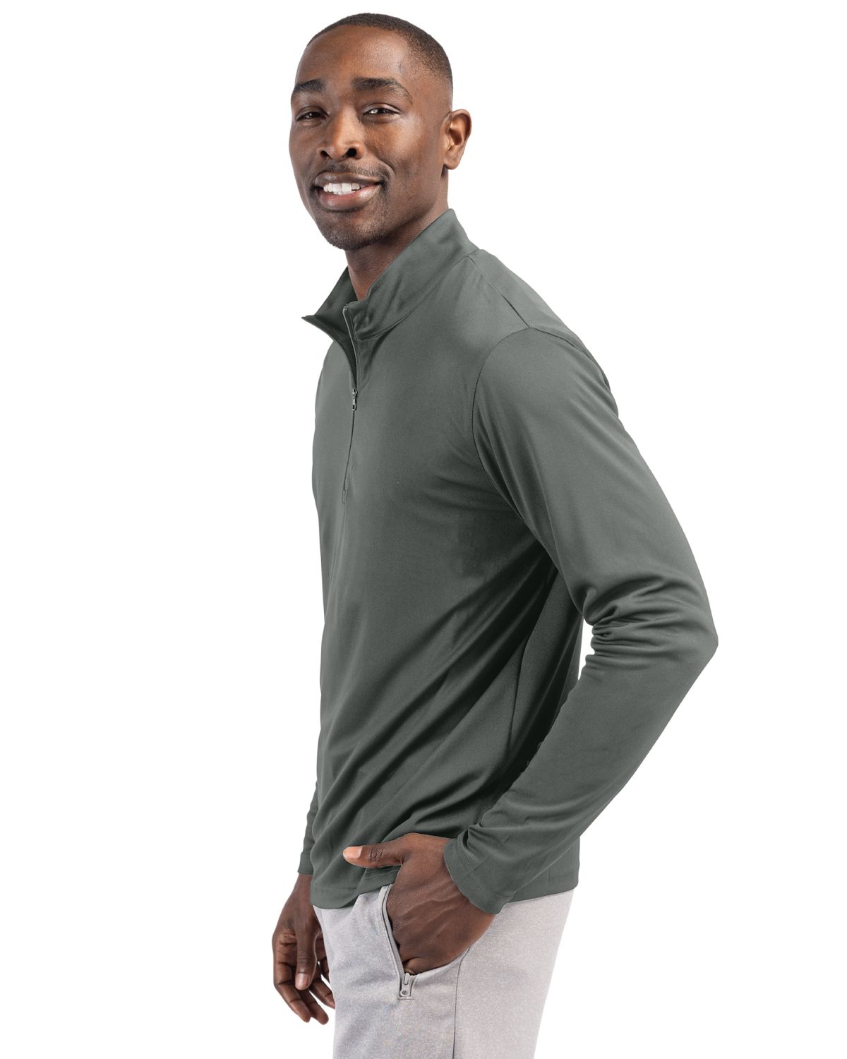 Clique Men's Spin Solution-dyed Performance Interlock Half Zip-3