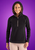 Clique Women's Powder Recycled Fleece Half Zip Sweatshirt-1