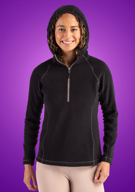 Clique Women's Powder Recycled Fleece Half Zip Sweatshirt-1