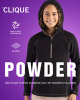 Clique Women's Powder Recycled Fleece Half Zip Sweatshirt-5