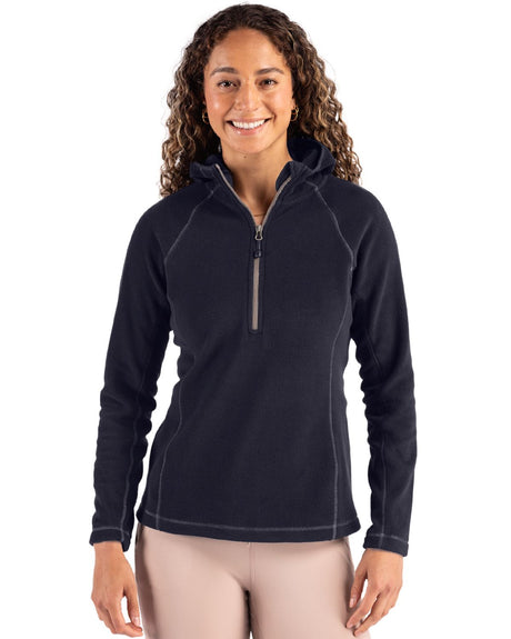 Clique Women's Powder Recycled Fleece Half Zip Sweatshirt-1