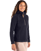 Clique Women's Powder Recycled Fleece Half Zip Sweatshirt-3
