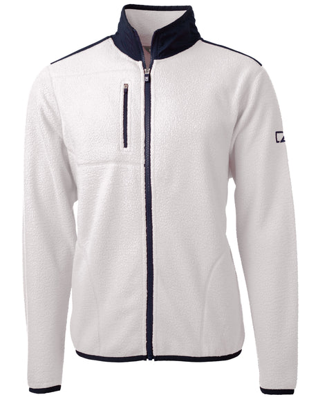 Cutter & Buck Men's Cascade Epic Comfort Recycled Sherpa Fleece Full Zip Jacket-1