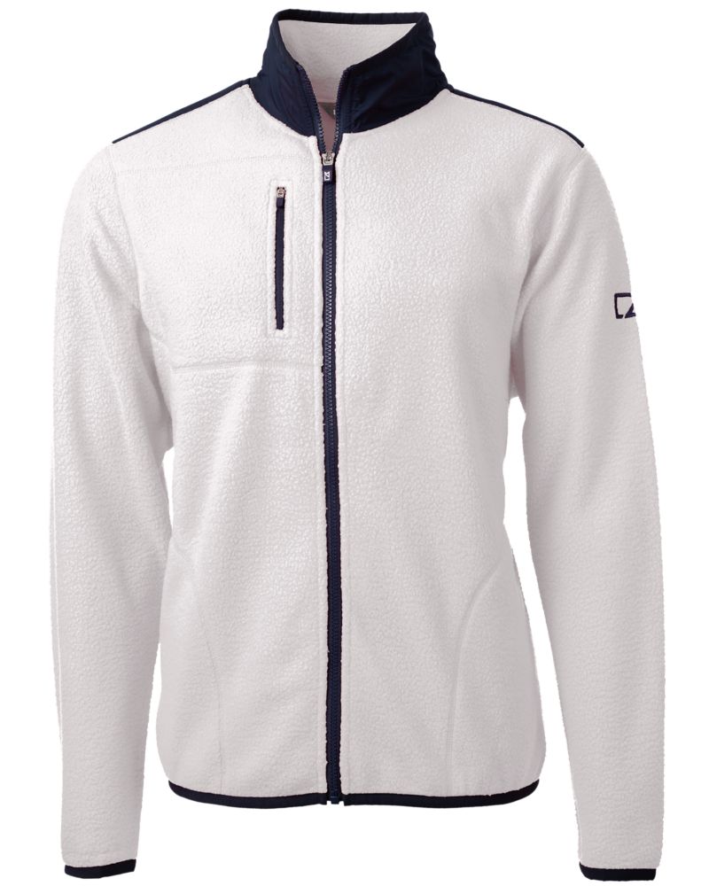 Cutter & Buck Men's Cascade Epic Comfort Recycled Sherpa Fleece Full Zip Jacket-2