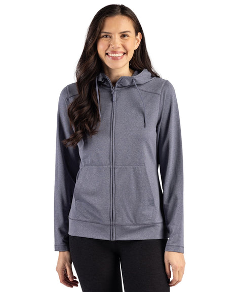 Clique Women's Dash Recycled Full Zip Hooded Sweatshirt-1