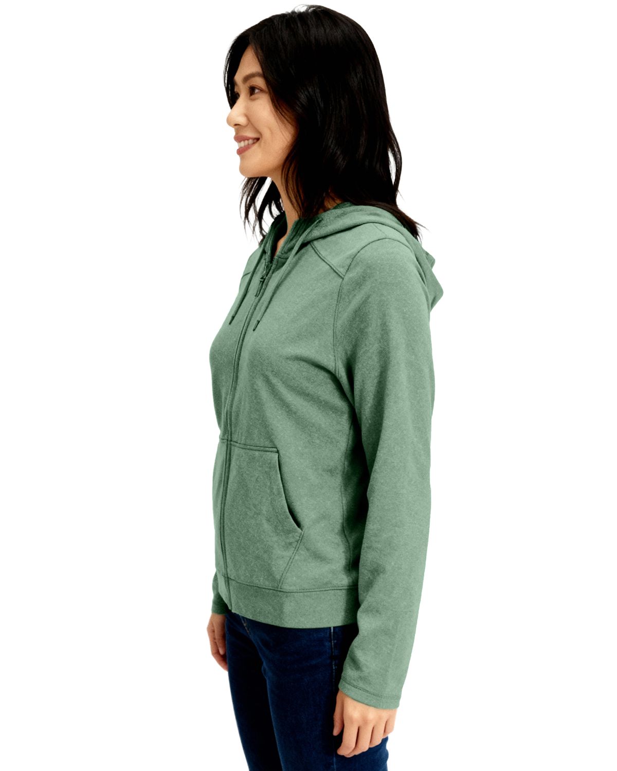 Clique Women's Dash Recycled Full Zip Hooded Sweatshirt-6