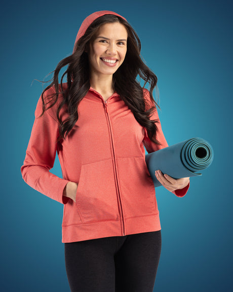 Clique Women's Dash Recycled Full Zip Hooded Sweatshirt-1