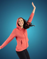 Clique Women's Dash Recycled Full Zip Hooded Sweatshirt-2