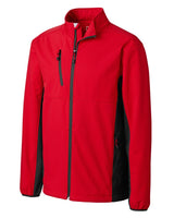 Clique Men's Narvik Recycled Colorblock Stretch Softshell Full Zip Jacket-4