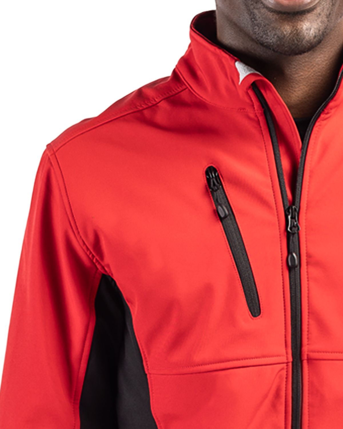 Clique Men's Narvik Recycled Colorblock Stretch Softshell Full Zip Jacket-8