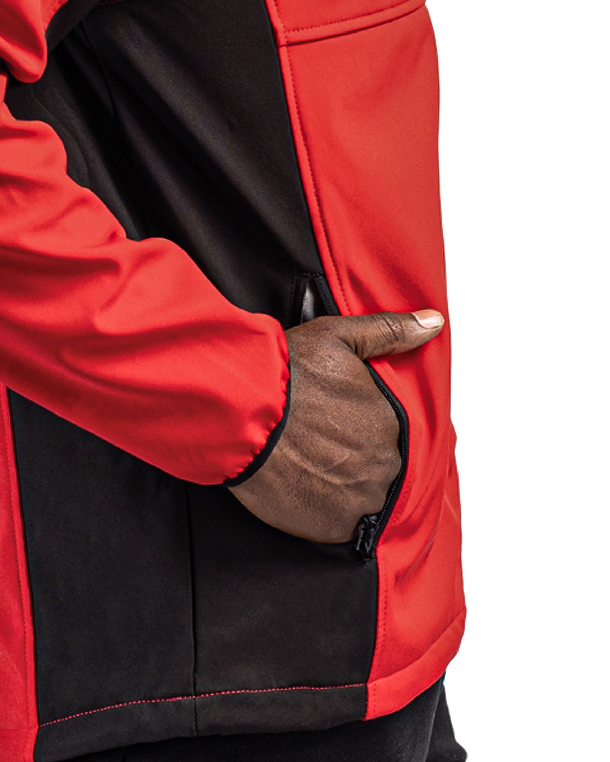 Clique Men's Narvik Recycled Colorblock Stretch Softshell Full Zip Jacket-9