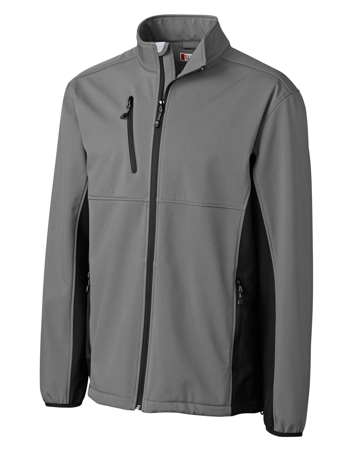 Clique Men's Narvik Recycled Colorblock Stretch Softshell Full Zip Jacket-2