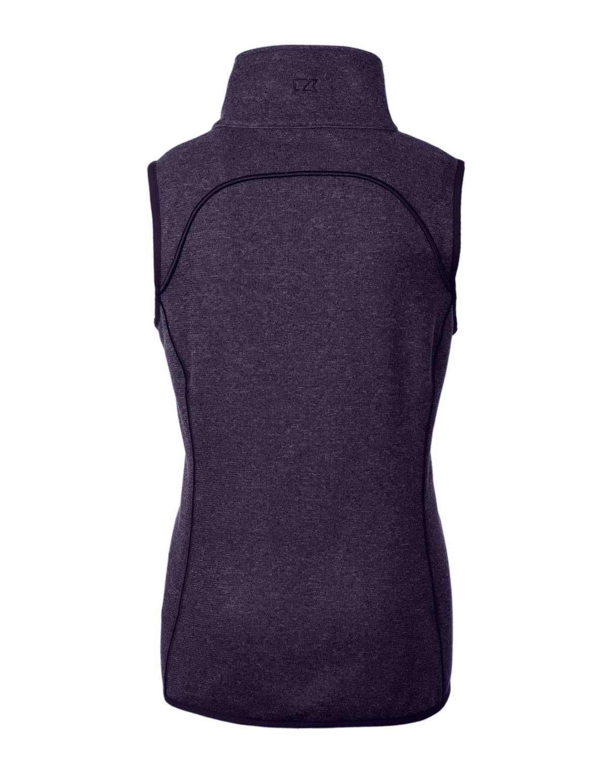 Cutter & Buck Women's Mainsail Sweater-Knit Full Zip Asymmetrical Vest-6