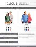 Clique Men's Dash Recycled Quarter Zip Sweatshirt-1