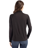 Cutter & Buck Women's Coastline Recycled Double Peached Funnel Neck Pullover-3