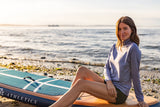 Cutter & Buck Women's Coastline Recycled Double Peached Funnel Neck Pullover-1