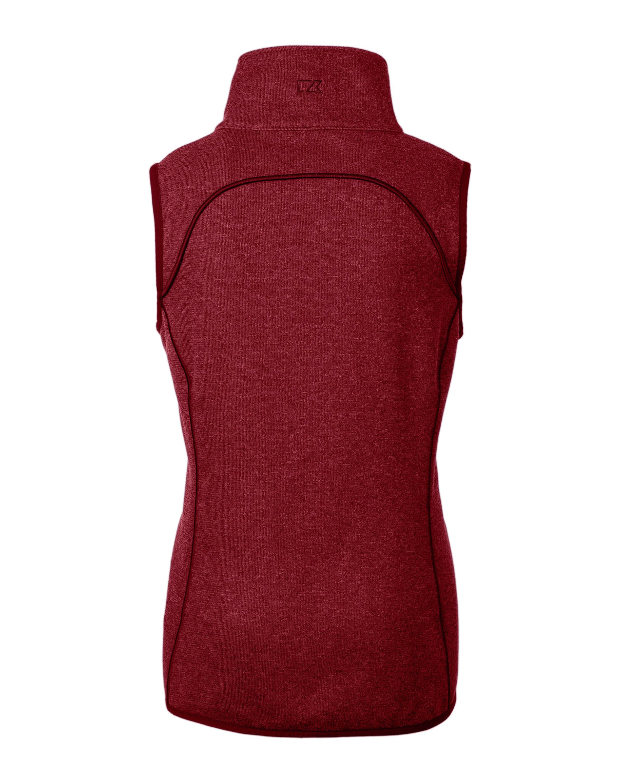 Cutter & Buck Women's Mainsail Sweater-Knit Full Zip Asymmetrical Vest-6